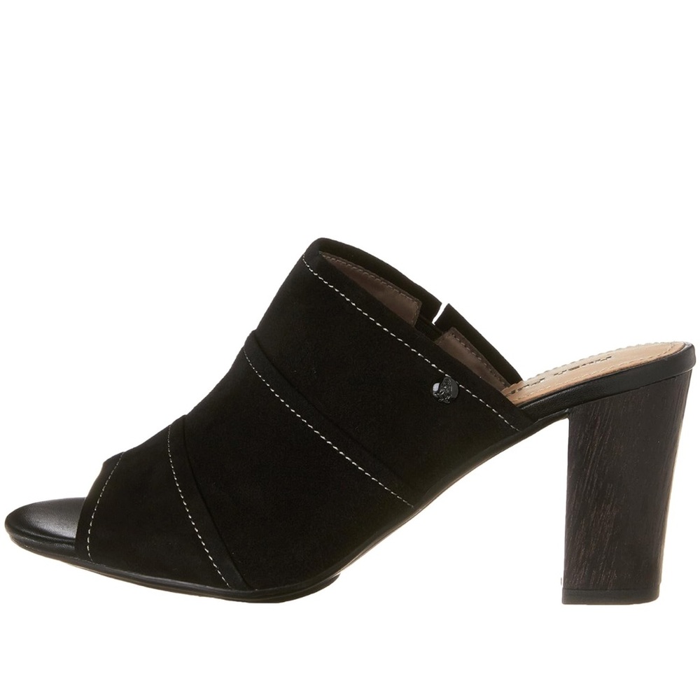 Hush Puppies Black Mora Malia Heel Slide Sandals New
